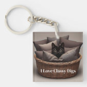 Classy Cat Sleutelhanger (voorkant)