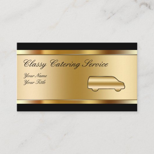 Classy Catering Service Visitekaartjes (Voorkant)