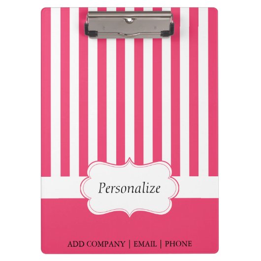 Classy Cayenne Stripes | DIY-tekst Klembord (Voorkant)