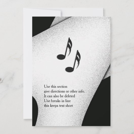 Classy Celebration Party Invitation 5"x 7" Kaart (Achterkant)