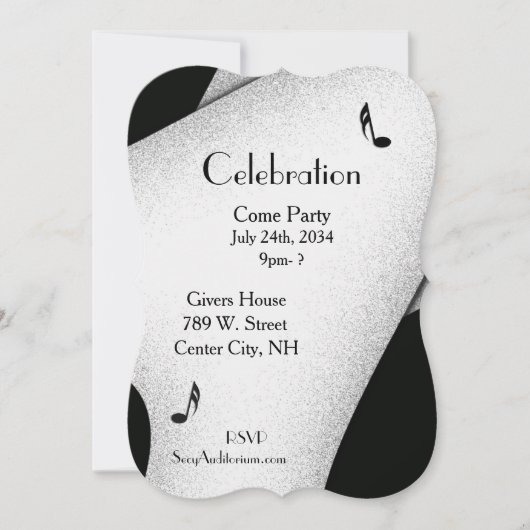 Classy Celebration Party Kaart (Voorkant)