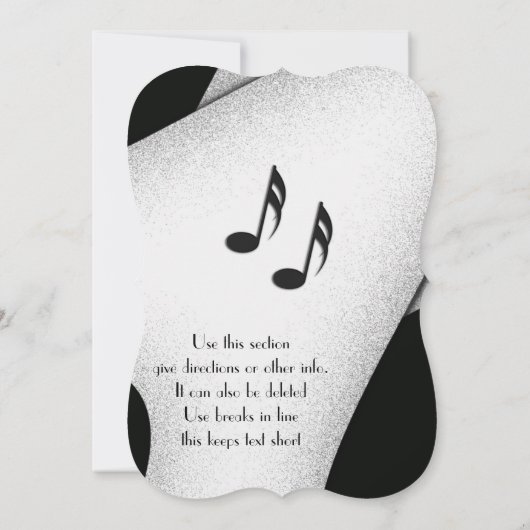 Classy Celebration Party Kaart (Achterkant)