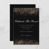 Classy Celebrations Kerstuitnodiging Kaart (Voorkant / Achterkant)