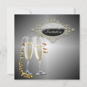Classy Champagne Weddenschap Kaart (Voorkant)