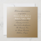 Classy Champagne Weddenschap Kaart (Achterkant)