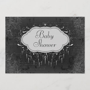Classy Chandelier Ornament Baby shower Kaart
