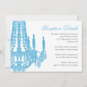 Classy Chandelier Wedding Invitations Kaart (Achterkant)
