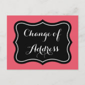 Classy Change of address calligraphy briefkaarten (Voorkant)