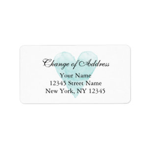 Classy change of adresetiketten for new home etiket