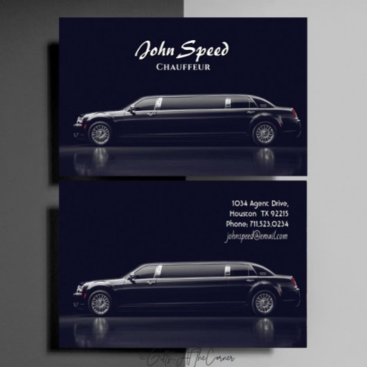 Classy Chauffeur Limousine Visitekaartje