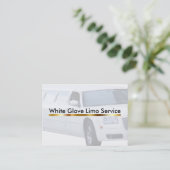 Classy Chauffeur of Limo Service Visitekaartje (Staand voorkant)