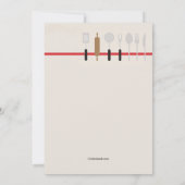 Classy Chef Afstuderen Uitnodiging (Achterkant)