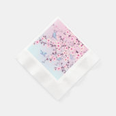 Classy Cherry Blossom Blurred Background Servet (Hoek)