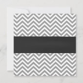 Classy Chevron Mustache Little Man Baby shower Kaart (Achterkant)