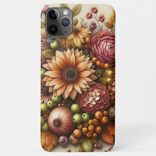 Classy Chic Antiek Herfst Bloemen Fine Art Paintin Case-Mate iPhone Case (Achterkant)