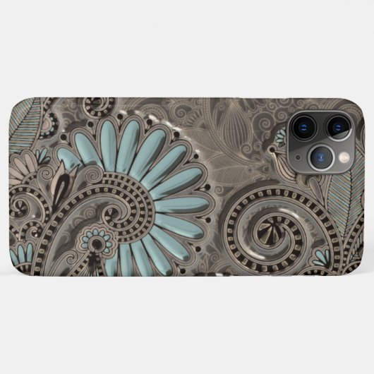 Classy  Chic Damask Paisley Floral Pattern Case-Mate iPhone Case (Achterkant (horizontaal))