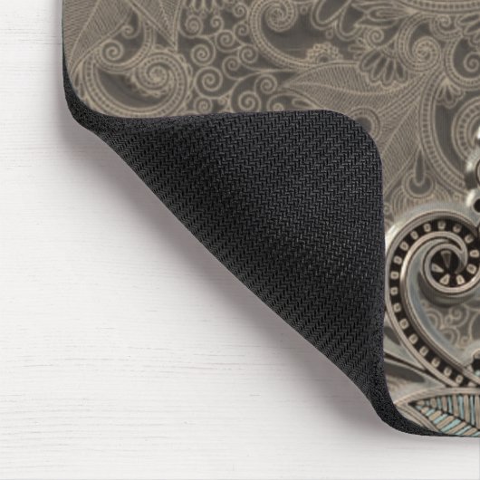 Classy Chic  Damask Paisley Floral Pattern Muismat (Hoek)