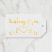 Classy chic denken van je hart cadeaulabels (Voorkant (horizontaal))