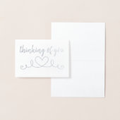 Classy chic denken van je hart folie kaarten (Display)