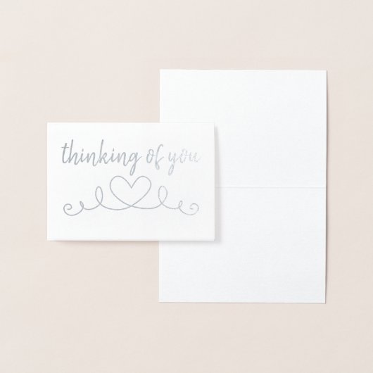 Classy chic denken van je hart folie kaarten (Display)