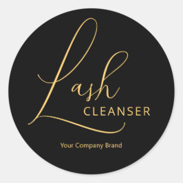 Classy Chic Gold en Black Lash Cleanser Label