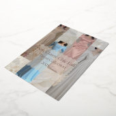 Classy Chic Herfst '25 | Elegante herfstjurk drop Folie Uitnodiging (Gedraaid)