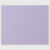 Classy Chic Lavendel Violet White Stripes Patroon Cadeaupapier (Vlak)