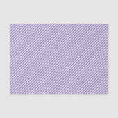 Classy Chic Lavendel Violet White Stripes Patroon Tissuepapier (Voorkant)