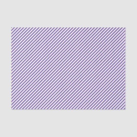 Classy Chic Lavendel Violet White Stripes Patroon Tissuepapier (Voorkant)