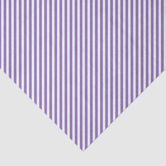 Classy Chic Lavendel Violet White Stripes Patroon Tissuepapier (Detail)