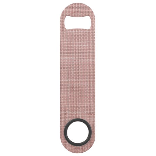 Classy Chic Light Mauve Roze Weave Patroon Speed Flessenopener (Achterkant)