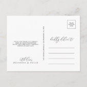 Classy Chic Minimalist Hartelijk dank Briefkaart (Achterkant)