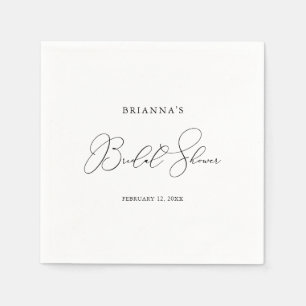 Classy Chic Minimalist Vrijgezellenfeest Napkins Servet