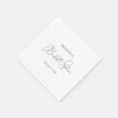Classy Chic Minimalist Vrijgezellenfeest Napkins Servet (Hoek)
