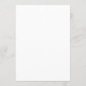 Classy Chic Minimalist Weddenvice Card Advieskaart (Achterkant)