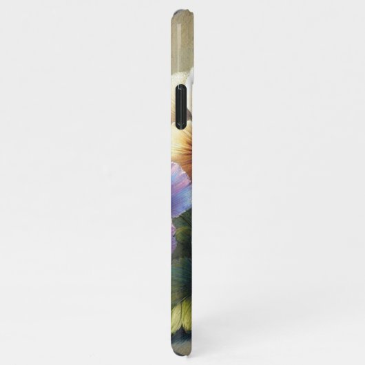 Classy Chic Pansies Fine Art Botanische Schilderku iPhone Hoesje (Rechterkant)