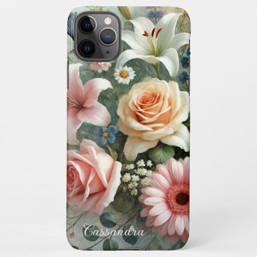Classy Chic Rozen Fine Art Botanische Schilderij iPhone Hoesje (Achterkant)