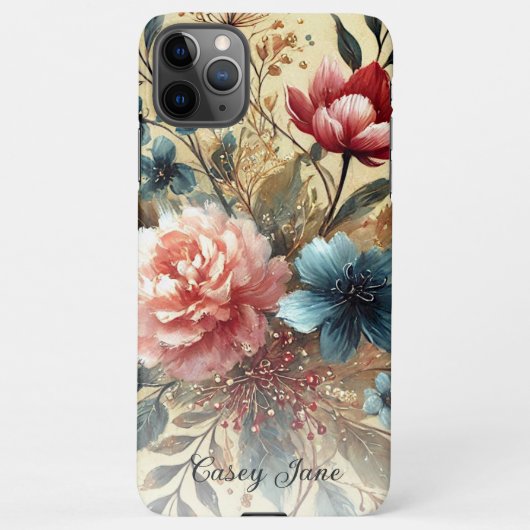 Classy Chic Rozen Fine Art Botanische Schilderij iPhone Hoesje (Achterkant)