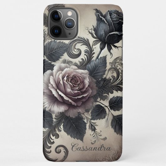 Classy Chic Rozen Fine Art Botanische Schilderij iPhone Hoesje (Achterkant)