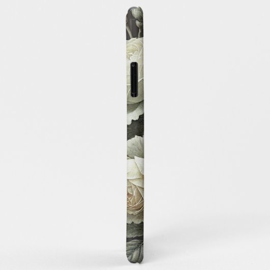 Classy Chic Rozen Fine Art Botanische Tekening Case-Mate iPhone Case (Achterkant/rechts)