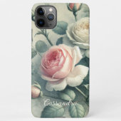 Classy Chic Rozen Fine Art Botanische Tekening iPhone Hoesje (Achterkant)