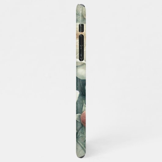 Classy Chic Rozen Fine Art Botanische Tekening iPhone Hoesje (Linkerkant)