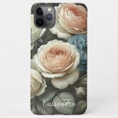 Classy Chic Rozen Fine Art Botanische Tekening iPhone Hoesje (Achterkant)