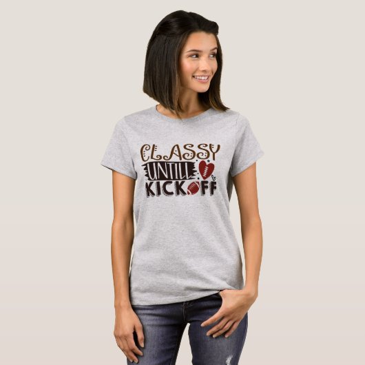 Classy Chick tot Kickoff T-shirt (Voorkant volledig)