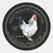 Classy Chicken Liver Label Rooster Farmer-markt (Voorkant)
