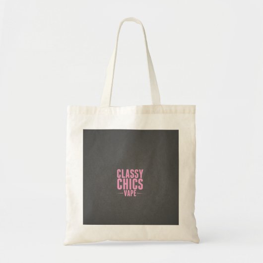 Classy Chics Vape Grey Tote Bag (Voorkant)