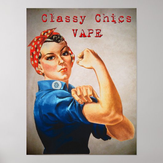 Classy Chics vape Rosie Poster (Voorkant)