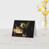 Classy China Koffie Blank Notecard met madeliefjes Kaart (Gele Bloem)