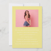 CLASSY CHIQUE FOTOCOLLAGE AFSTUDEREN AANKONDIGING (Achterkant)