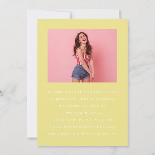 CLASSY CHIQUE FOTOCOLLAGE AFSTUDEREN AANKONDIGING (Achterkant)